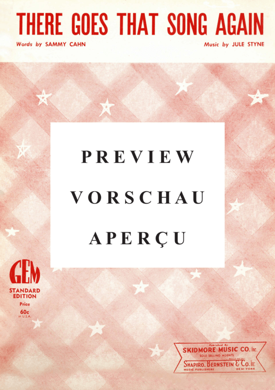 Produktgalerie: Seite 2 von 8 There Goes That Song Again  , Popular Standard, Klavier und Gesang
