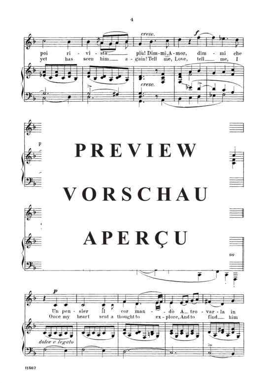 Product gallery: Page 3 of 4 Dimmi Amor, Parisotti, Alessandro, Medium Voice and Piano