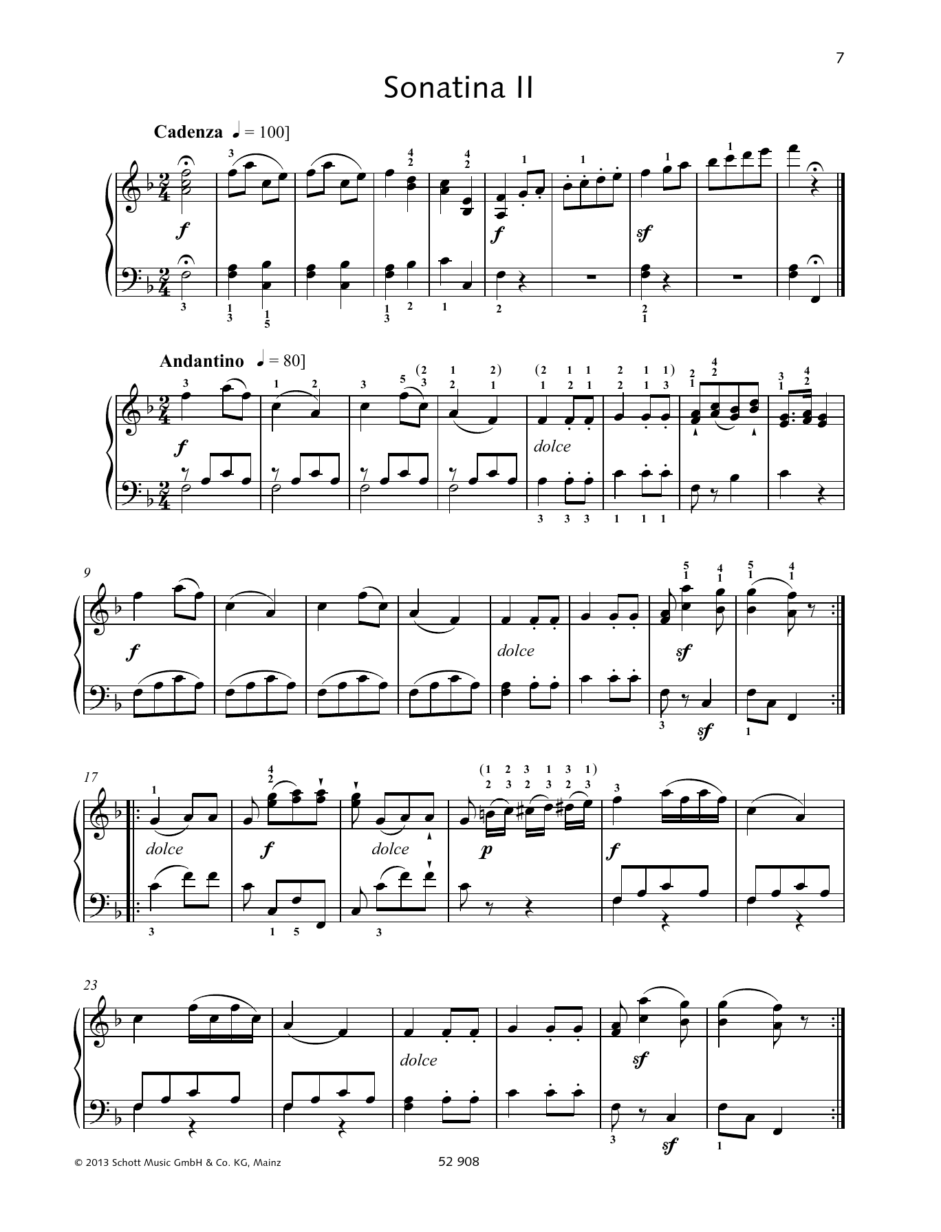 Produktbild zu: Sonatina II