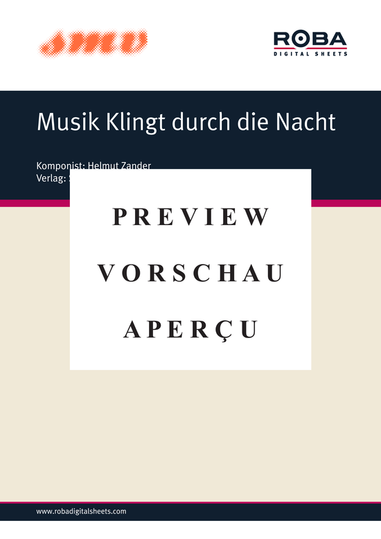 Product gallery: Page 2 of 3 Musik klingt durch die Nacht , , Piano and Voice