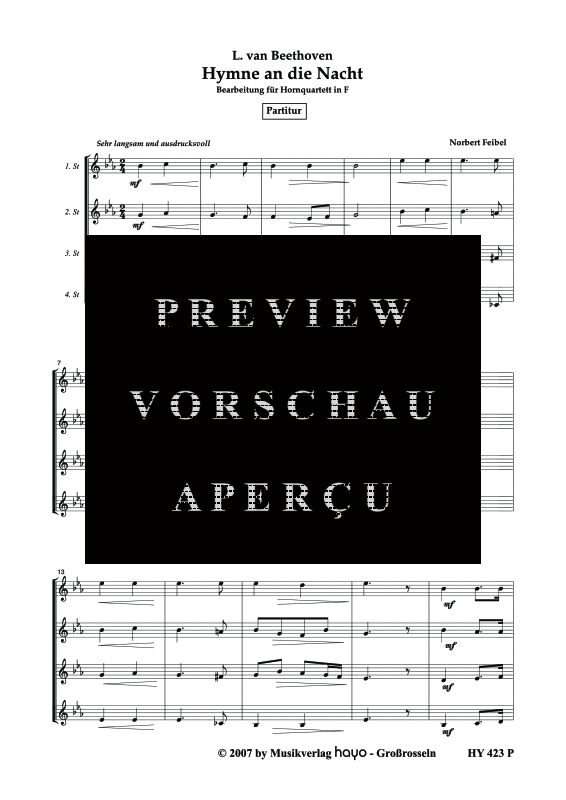 gallery: Hymne an die Nacht, , (Horn Quartett)