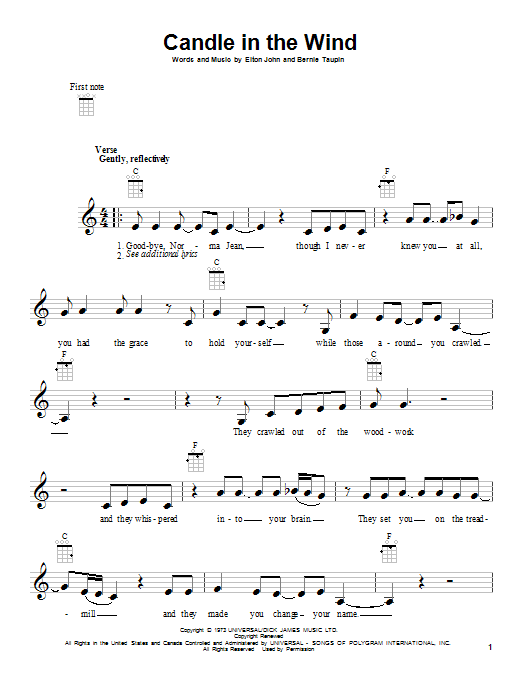 Product gallery: Page 1 of 1 Candle In The Wind, Elton John