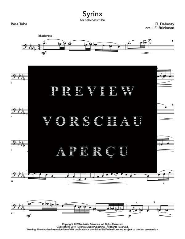 Product gallery: Page 4 of 7 Syrinx, , (Tuba Solo)