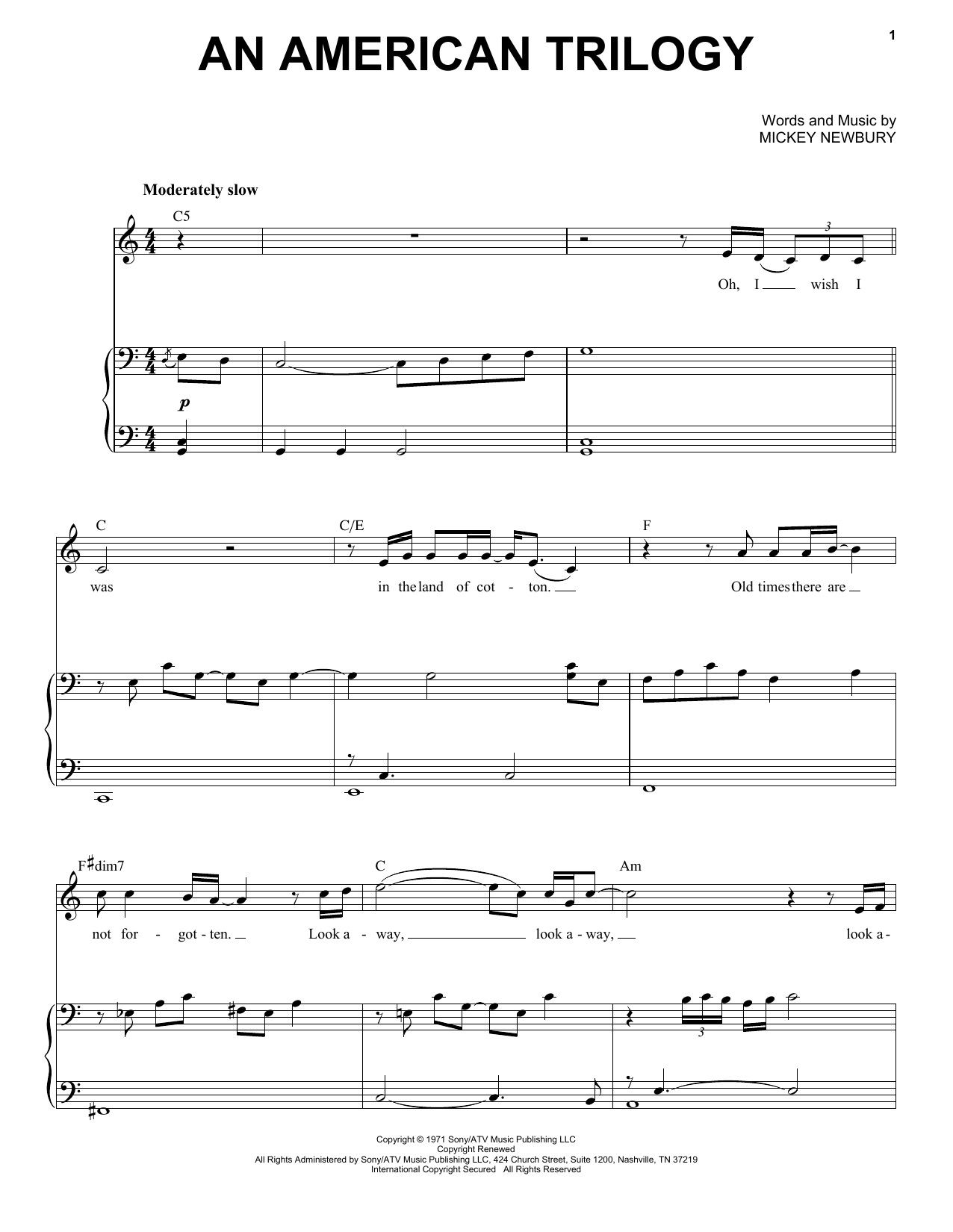 Produktgalerie: Seite 1 von 1 An American Trilogy, Elvis Presley, Gesang, Klavier