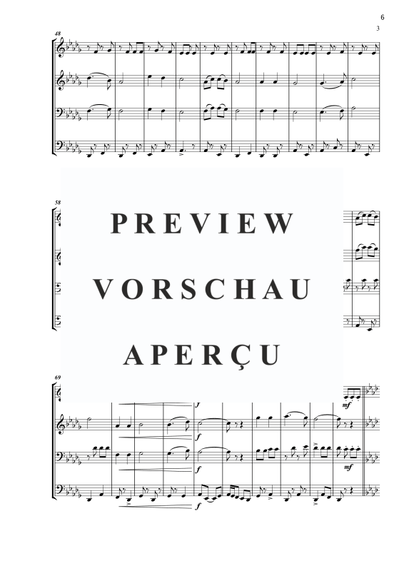 Produktgalerie: Seite 8 von 11 Weinfest in Böhmen, , Blechbläser Quartett - Partitur und Stimmen