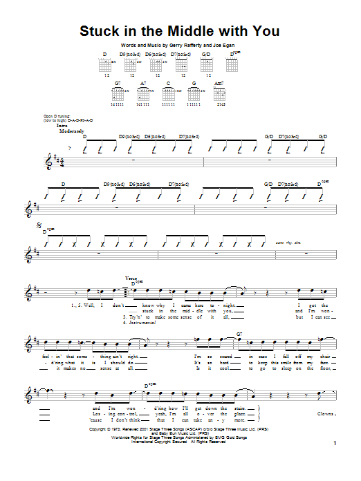 Product gallery: Page 1 of 1 Stuck In The Middle With You, Stealers Wheel