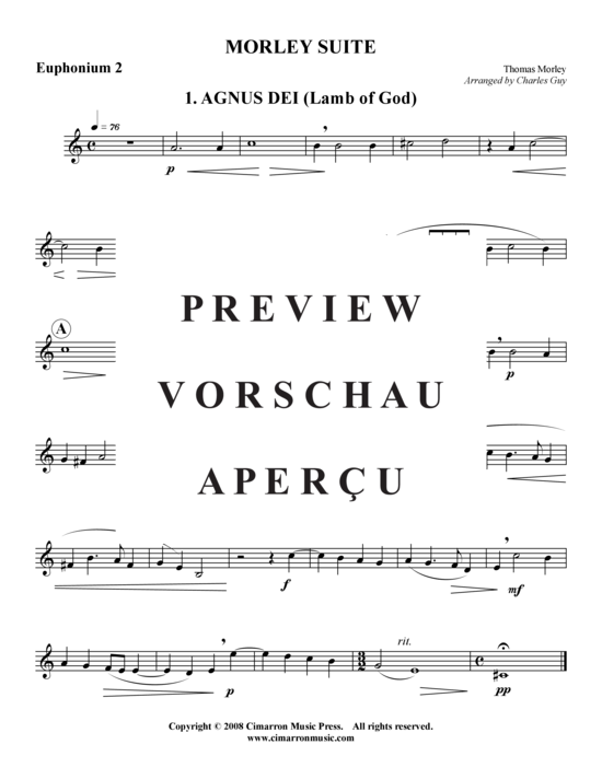 Product gallery: Page 20 of 21 Morley Suite 4 Stücke , , (Tuba Quartet: 2x Baritone, 2xTuba)