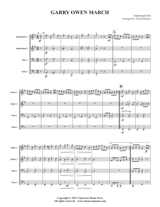Product picture to: Garry Owen March Arr. David Werden