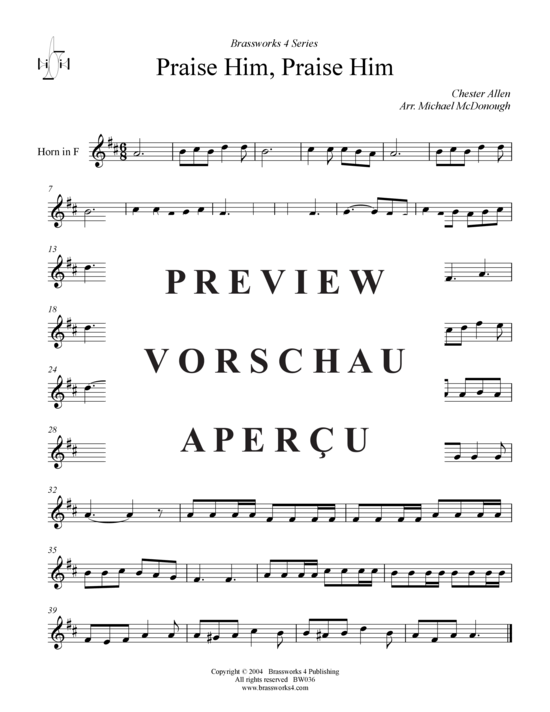 Produktgalerie: Seite 4 von 7 Praise Him, Praise Him , , (Trp B, Horn F, Pos)