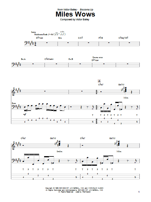 Produktgalerie: Seite 1 von 1 Miles Wows, Victor Bailey, E-Bass
