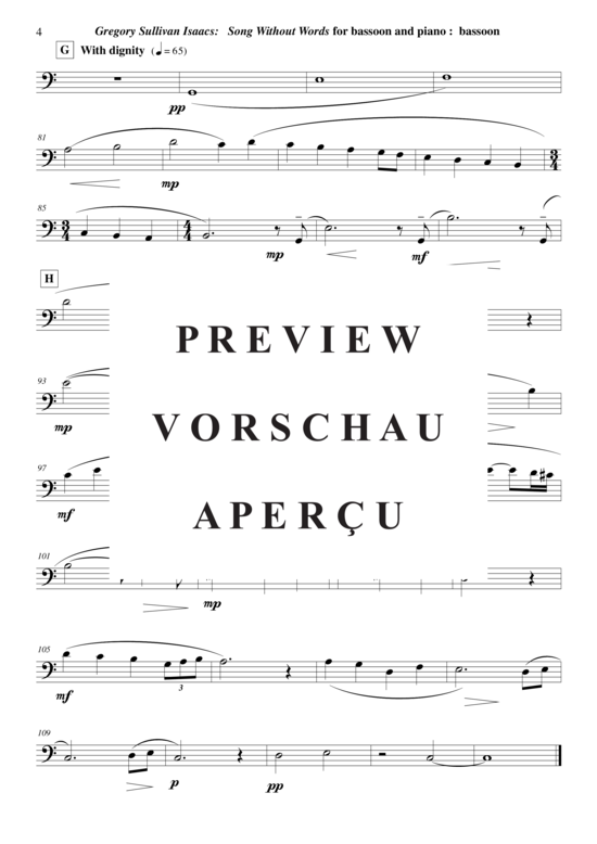 Produktgalerie: Seite 15 von 15 Song Without Words , , (Fagott + Klavier)