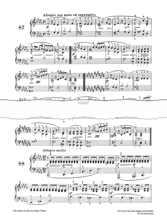 Produktgalerie: Seite 1 von 1 Allegro con moto ed espressivo Op. 139 No. 87, Carl Czerny, Klavier