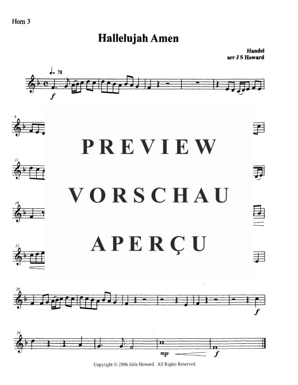 Produktgalerie: Seite 11 von 11 Hallelujah Amen, , Blechbläser Oktett