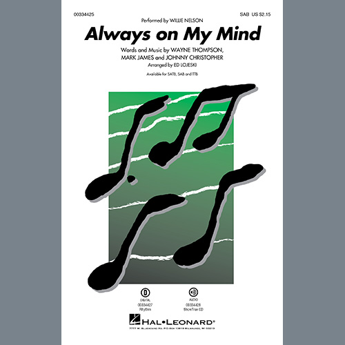 cover: Always On My Mind (arr. Ed Lojeski), Willie Nelson