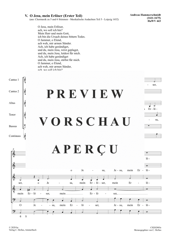 gallery: O Jesu, mein Erlöser / Herr, mein König und mein Gott, , (Gemischter Chor)