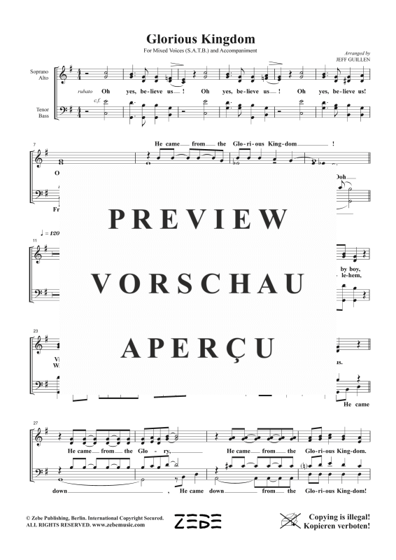 Produktgalerie: Seite 3 von 11 Glorious Kingdom, , Gemischter Chor und Klavier