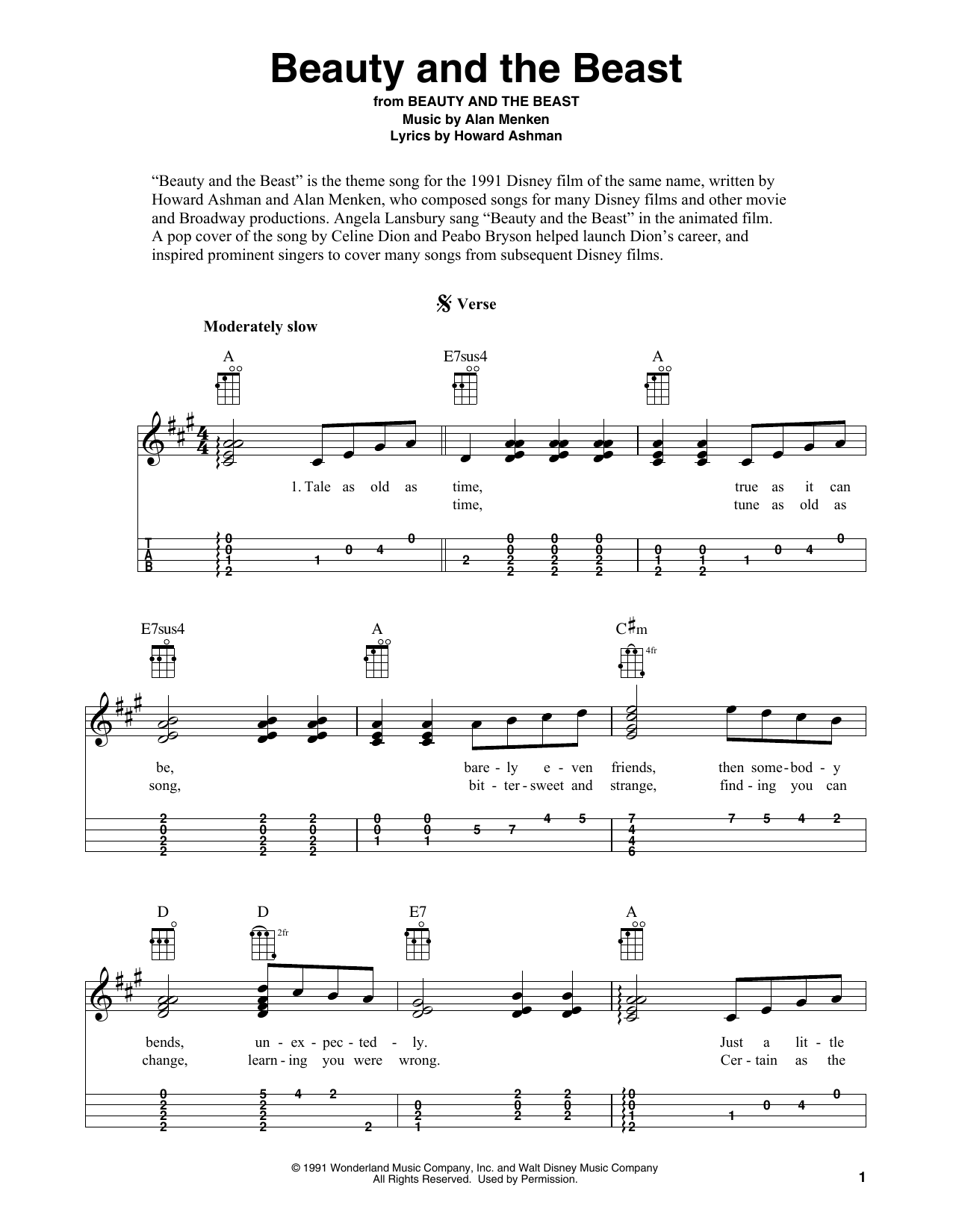 Product gallery: Page 1 of 1 Beauty And The Beast, Alan Menken & Howard Ashman