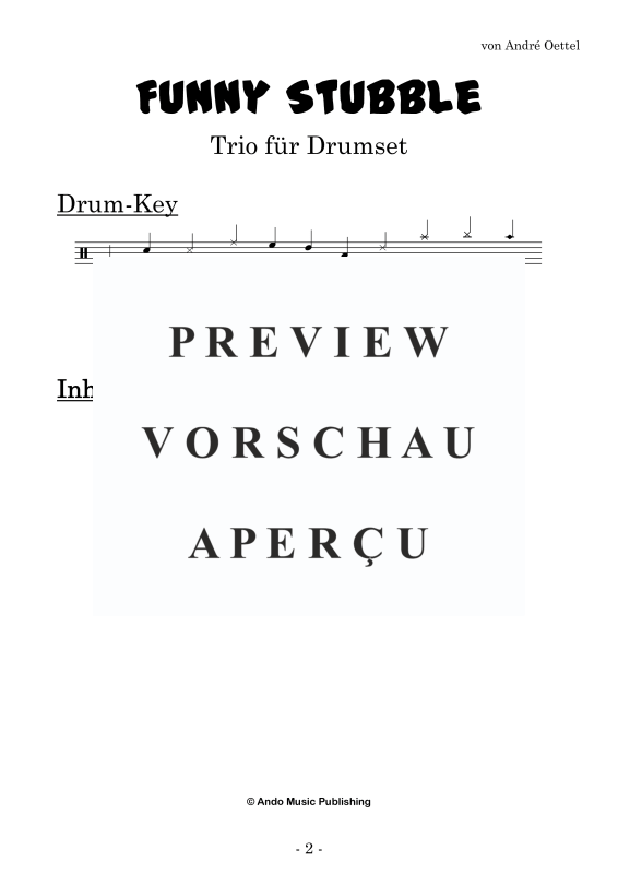 Produktgalerie: Seite 4 von 11 Funny Stubble, , Drumset Trio