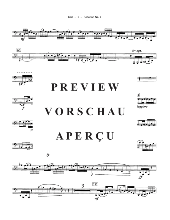 Product gallery: Page 20 of 21 Sonatine No 1 , , (tuba + piano)