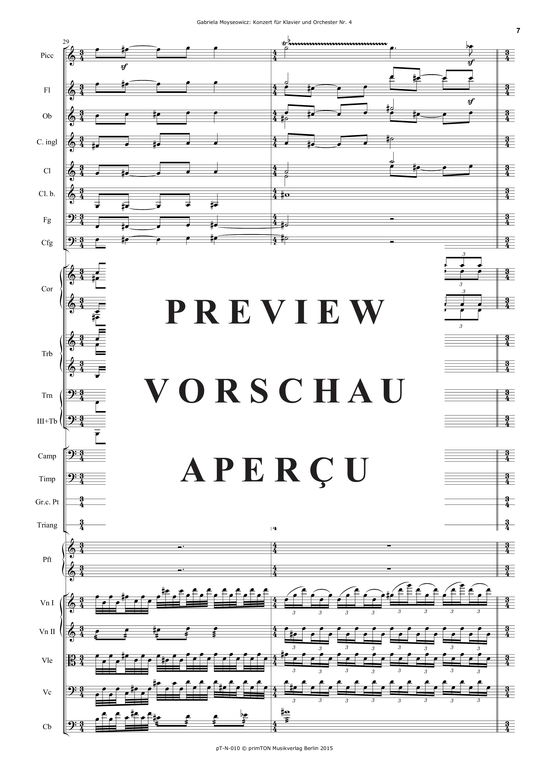 Product gallery: Page 12 of 21 Konzert für Klavier und Orchester Nr. 4 (2002) , ,  (orchestra + piano solo)