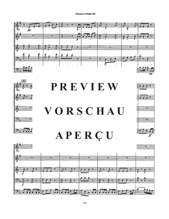 Produktgalerie: Seite 14 von 21 William Tell , , (Blechbläserquintett - Tuba Solo)
