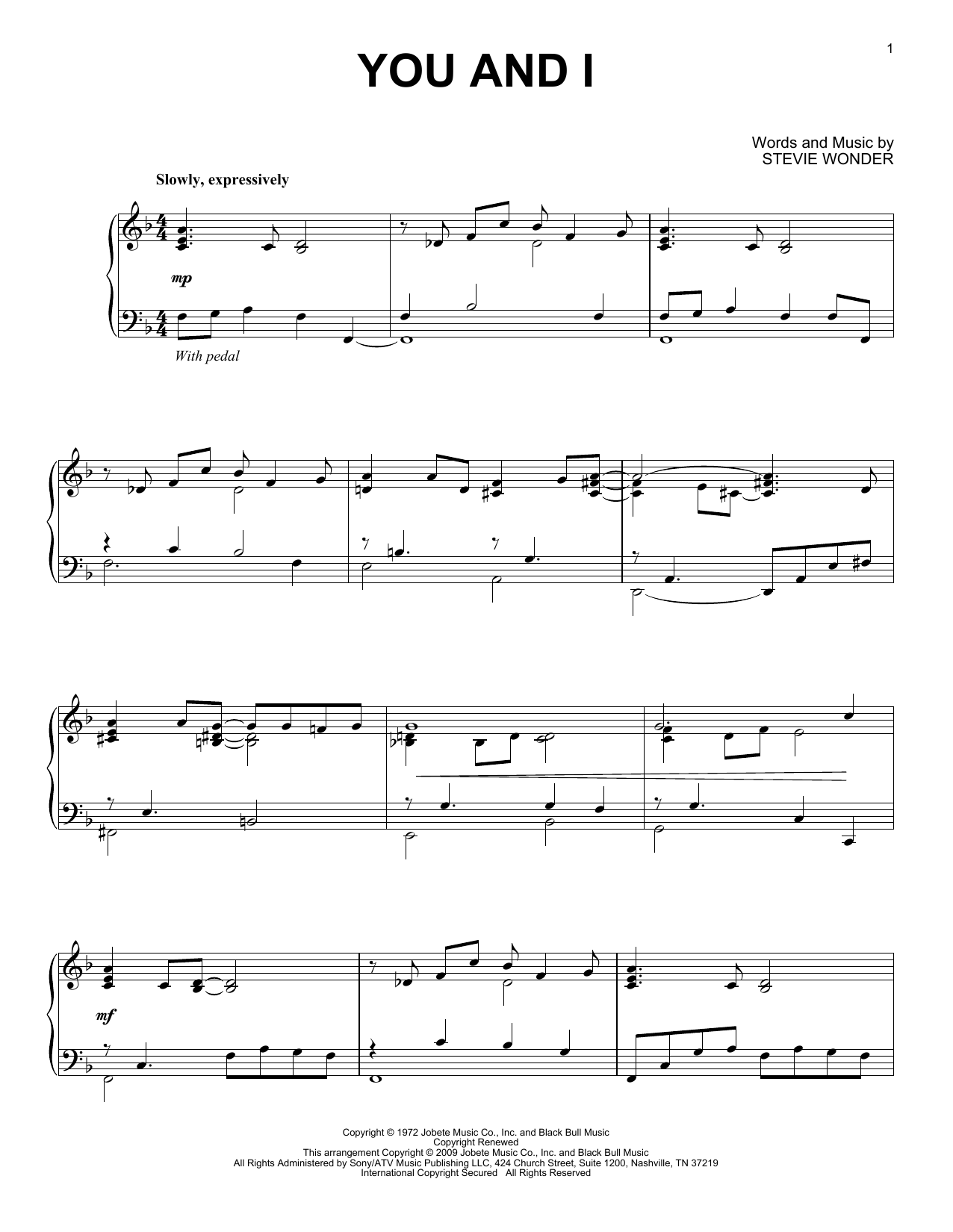 Product gallery: Page 1 of 1 You And I, Stevie Wonder