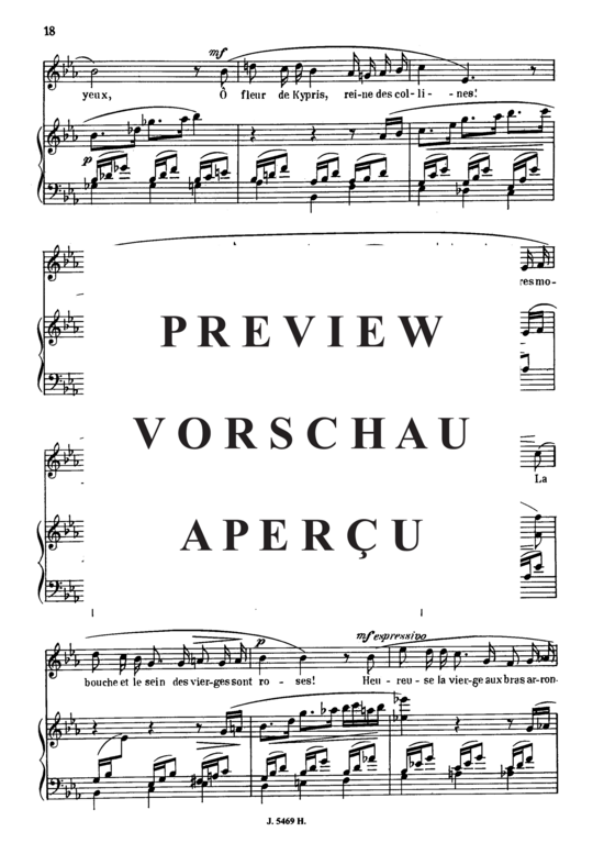 Product gallery: Page 3 of 6 La rose Op.51 No.4, Medium Voice, , Medium Voice and Piano