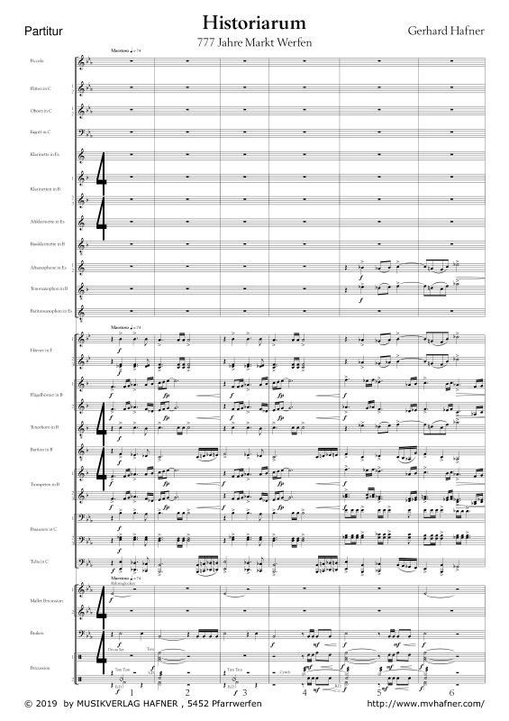 Product gallery: Page 1 of 11 Historiarum - 777 Jahre Markt Werfen, , (large wind orchestra)