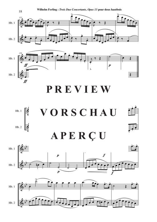 Product gallery: Page 19 of 21 Three Duos Concertants, Opus 13 , , (Oboe duet)