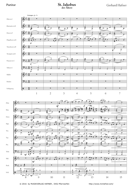 Product gallery: Page 1 of 11 St. Jakobus - Choral, , (large wind orchestra)