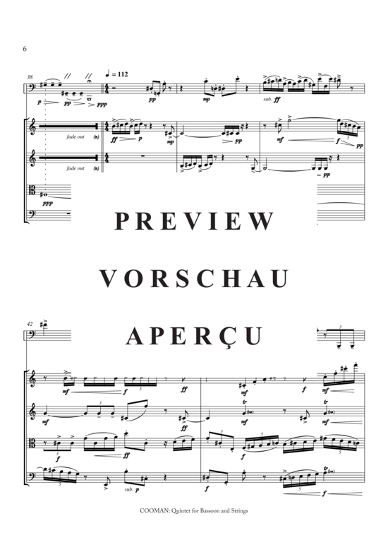 Product gallery: Page 7 of 21 Quintett für Fagott und Streicher, , 