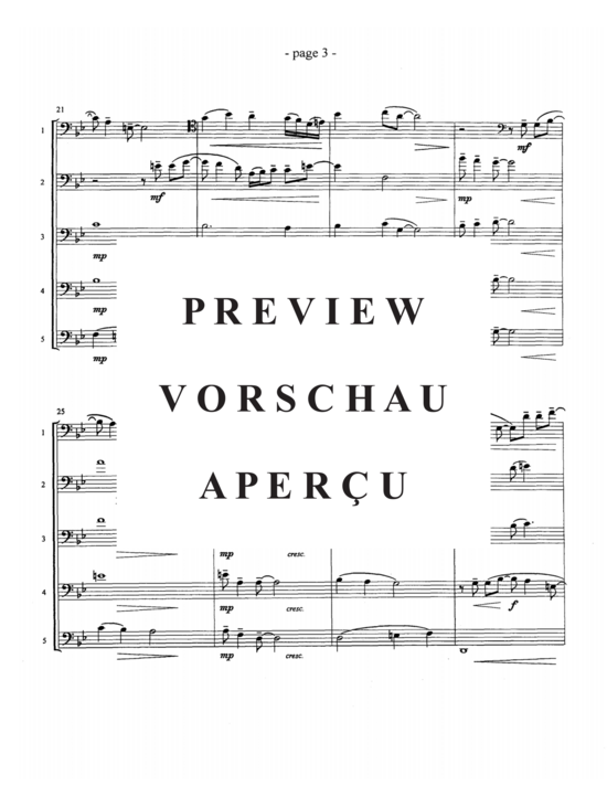 Product gallery: Page 6 of 19 Lullabye for Bear , , (5 trombones)