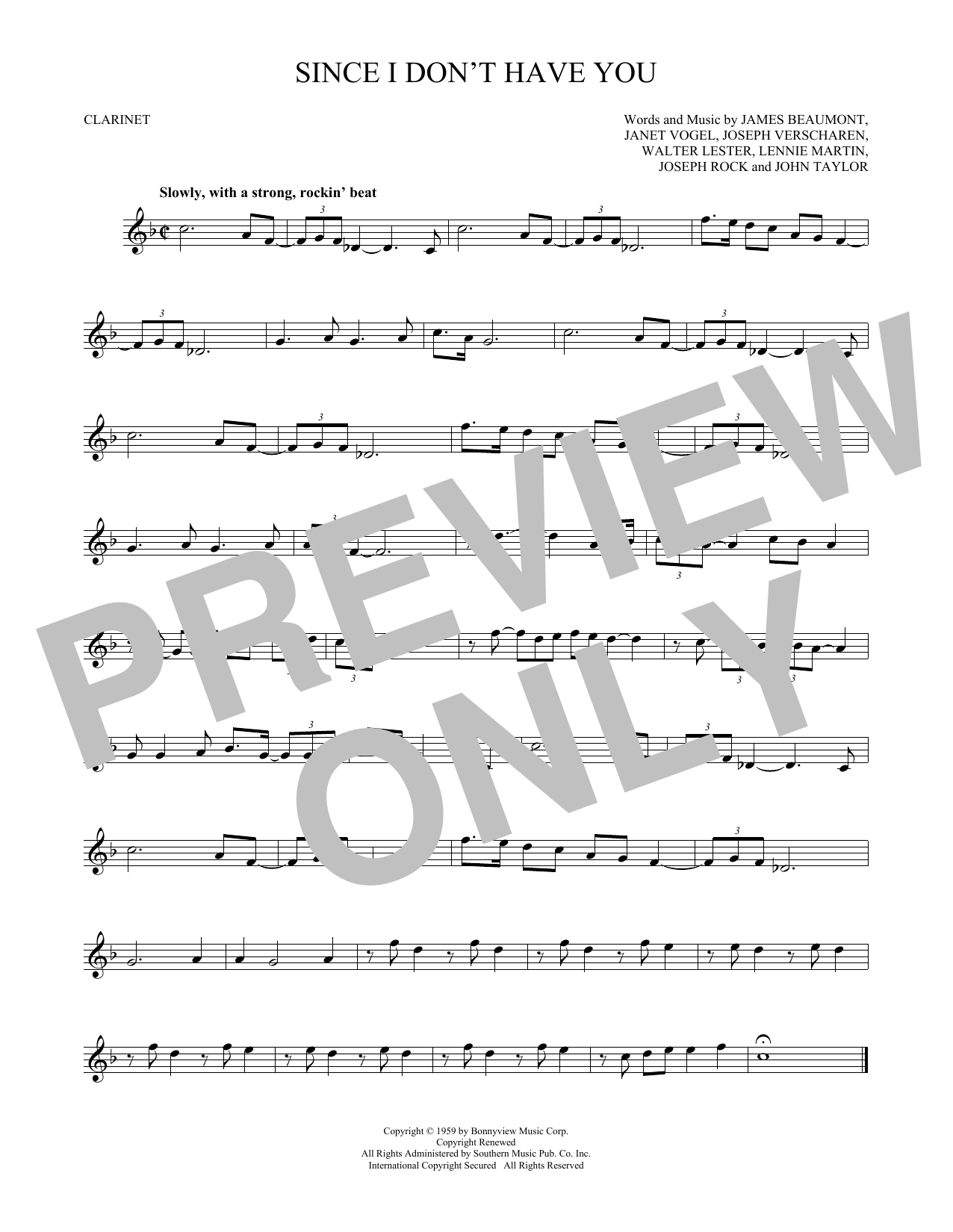 Product gallery: Page 1 of 1 Since I Don't Have You, The Skyliners