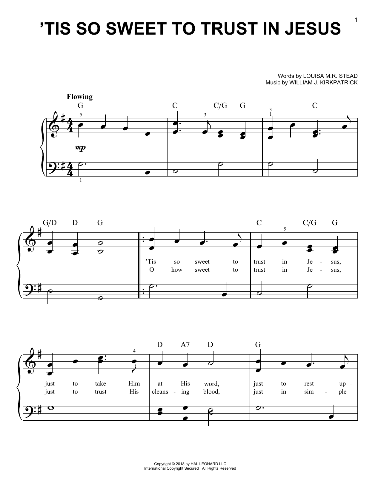 Produktbild zu: 'Tis So Sweet To Trust In Jesus