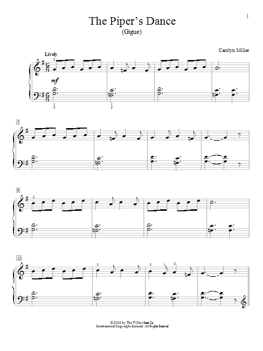 Product picture to: The Piper's Dance (Gigue)