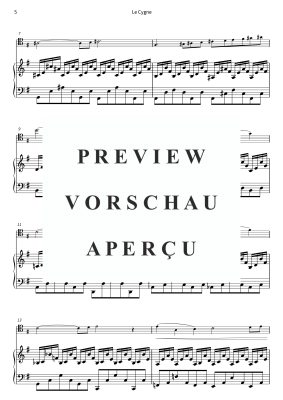 Product gallery: Page 7 of 10 Der Schwan - aus Der Karneval der Tiere, , (violoncello and piano)