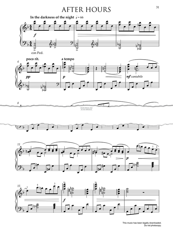 Produktgalerie: Seite 1 von 1 After Hours, Pam Wedgwood, Klavier