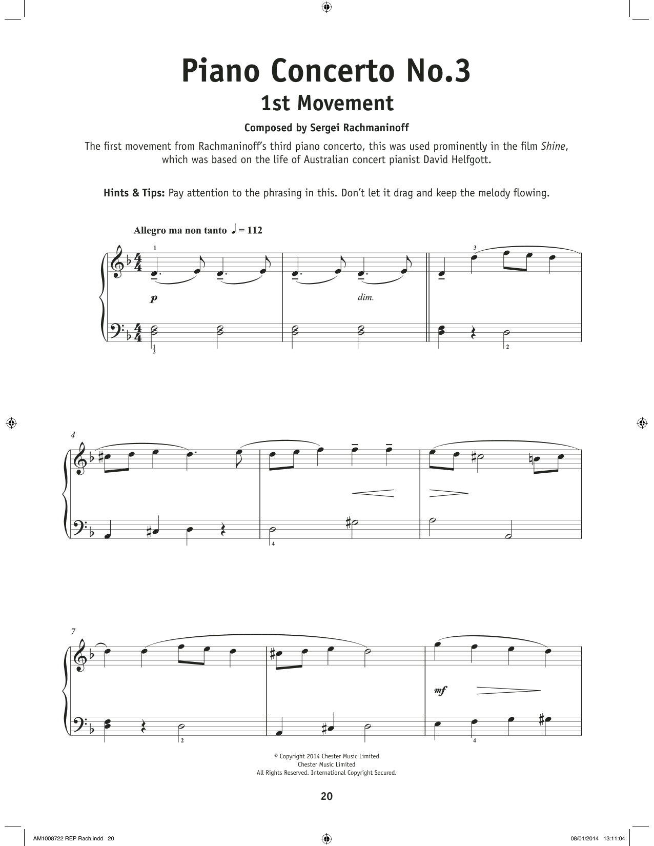 Produktbild zu: Piano Concerto No. 3, First Movement
