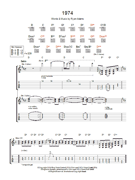 Produktgalerie: Seite 1 von 1 1974, Ryan Adams, Gitarre
