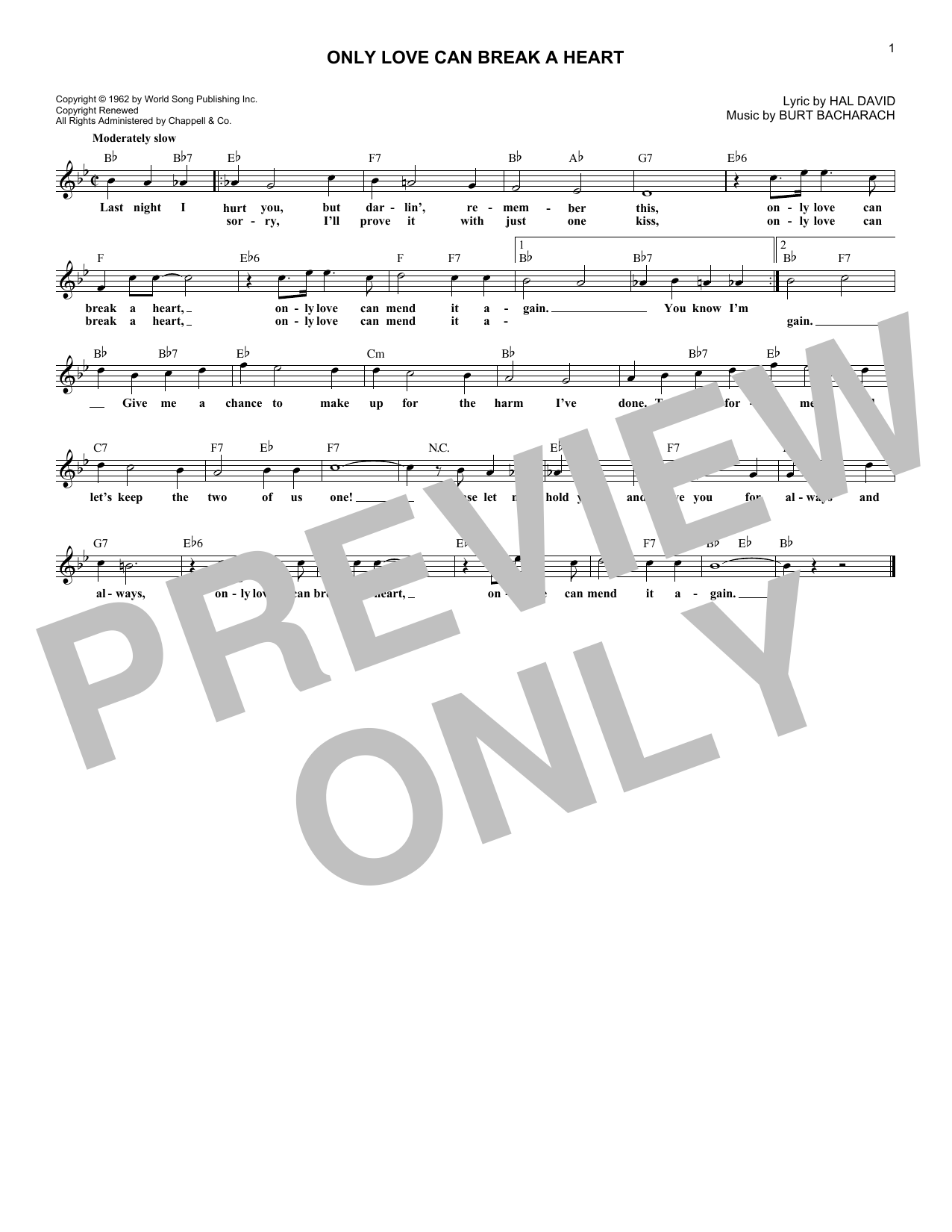 Produktbild zu: Only Love Can Break A Heart