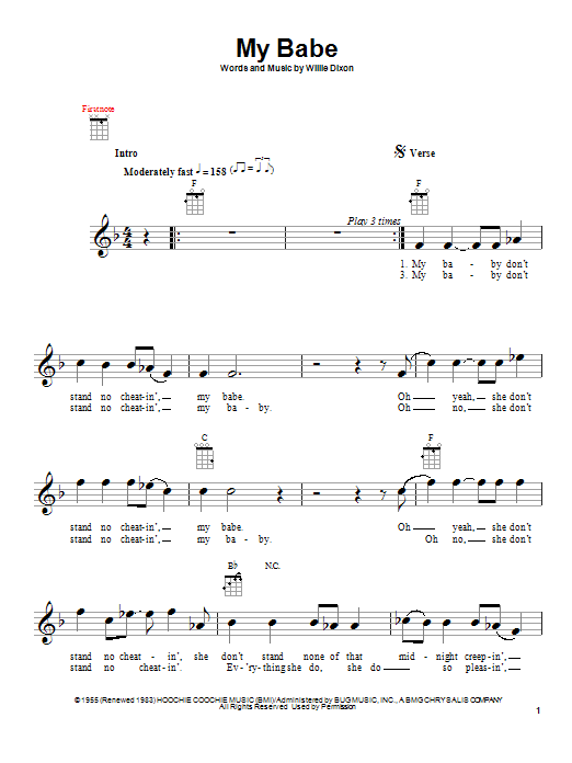 Product gallery: Page 1 of 1 My Babe, Little Walter