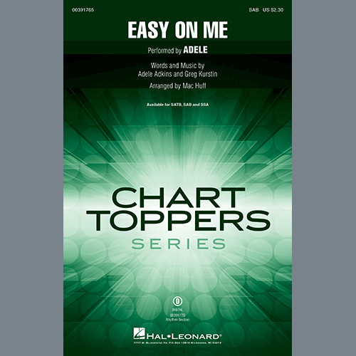 Produktbild zu: Easy On Me (arr. Mac Huff)