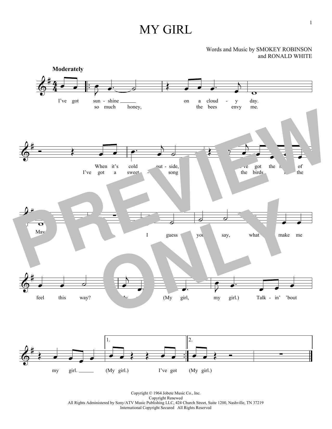 Product gallery: Page 1 of 1 My Girl, The Temptations