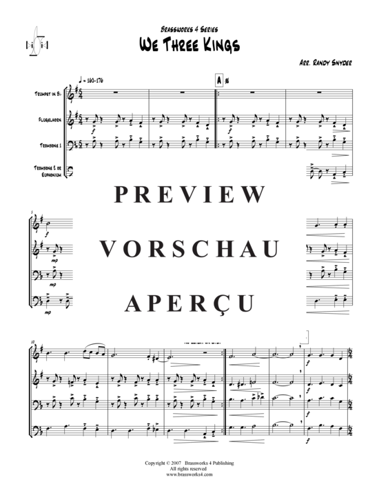 Produktgalerie: Seite 2 von 9 We Three Kings, , (2xTrompete in B, Horn in F, Posaune)