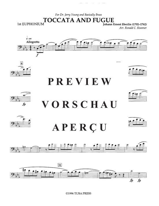 Product gallery: Page 18 of 21 Toccata and Fugue , , (Tuba Quintet EEETT)