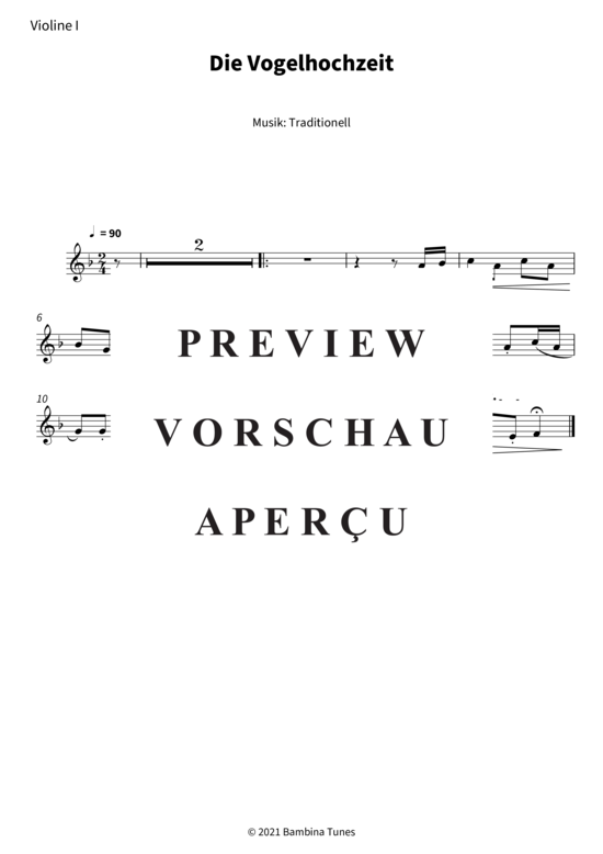 Produktgalerie: Seite 6 von 9 Die Vogelhochzeit , , (Streicher Quartett)