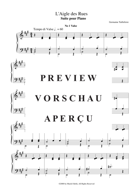 Product gallery: Page 3 of 18 L´Aigle des Rues , , Piano Solo