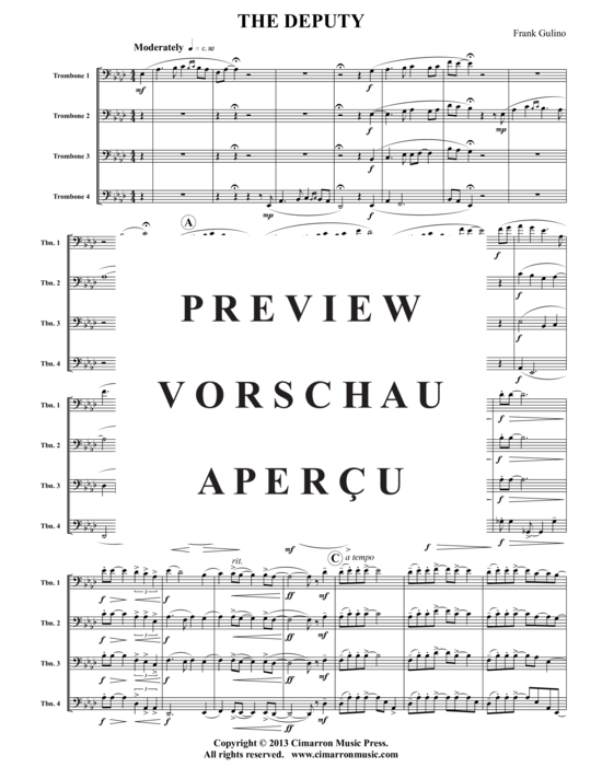 gallery: The Deputy , , (Posaunen-Quartett)