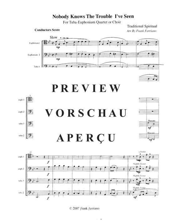 Product gallery: Page 7 of 20 Drei Spirituals , , (Tuba Quartett EETT)