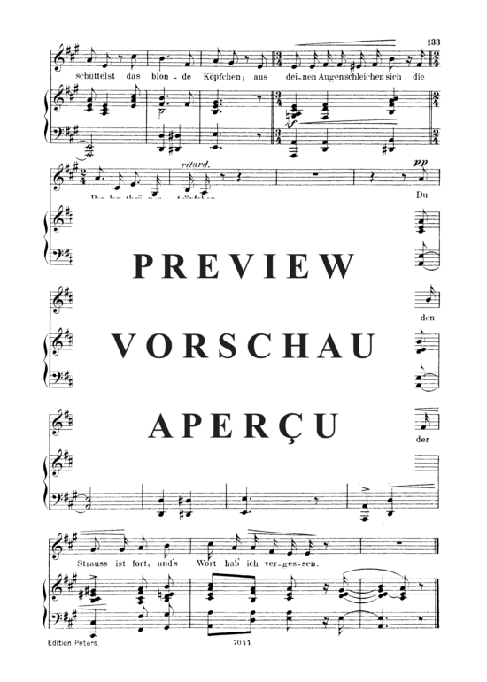 Product gallery: Page 3 of 3 Allnächtlich im Traume, Op 48 No.14, , Low Voice and Piano